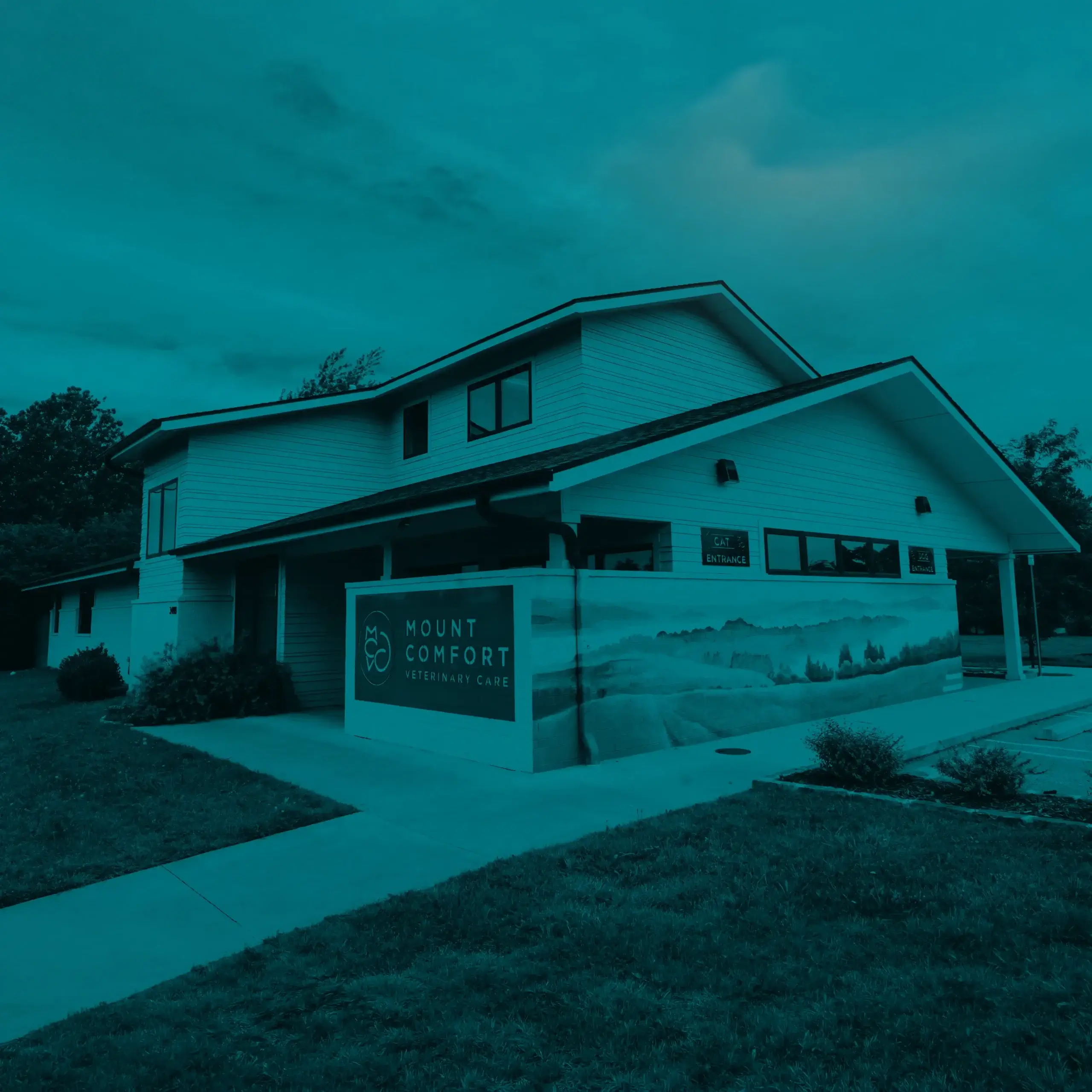 Mount-Comfort-Vet-Care-clinic-front-entrance